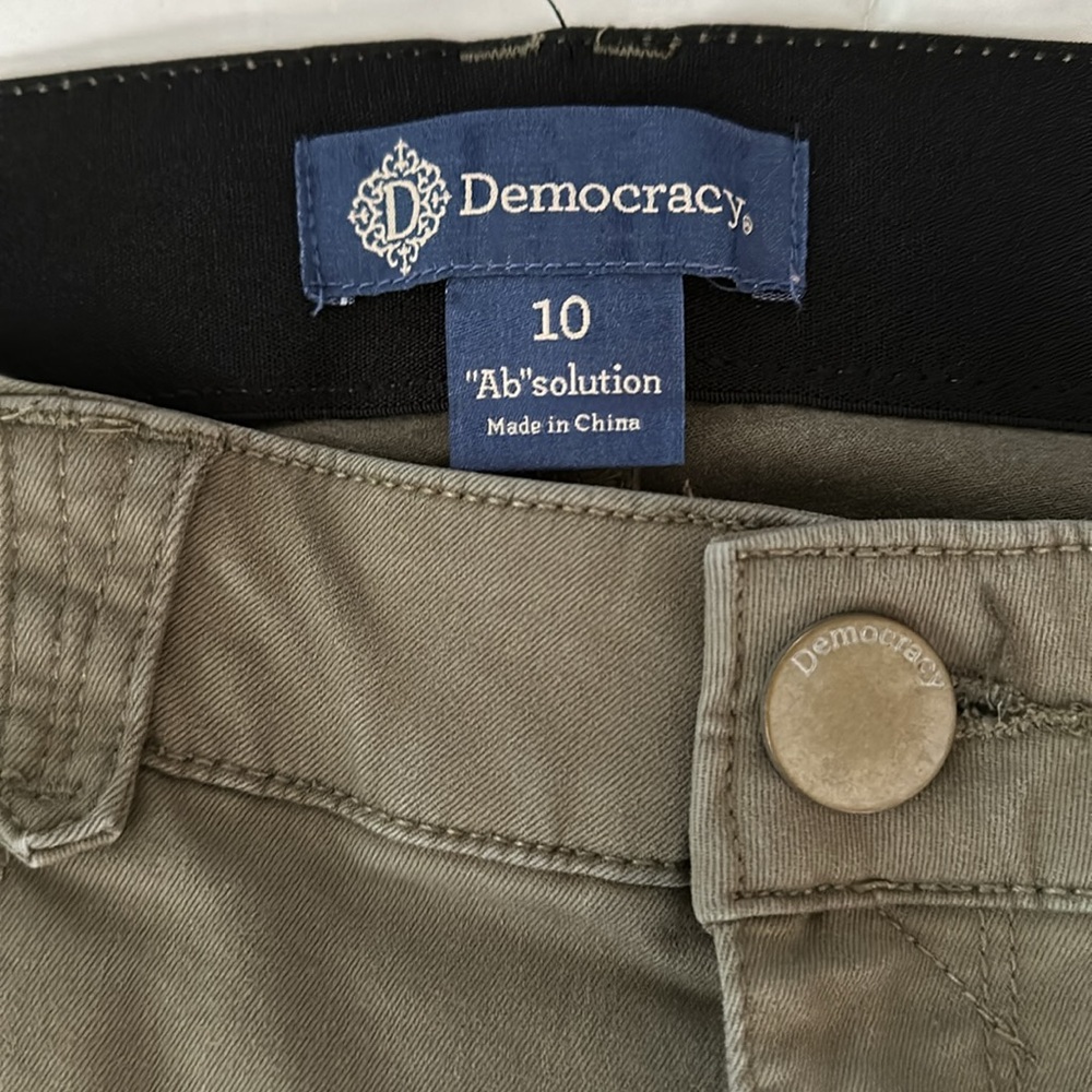Democracy AB Solutions Jeans Olive Green - Picture 3 of 4